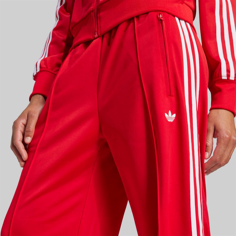 adidas Originals Dame Adicolor Classic Firebird Løstsiddende træningsbukser Better Scarlet/Hvid