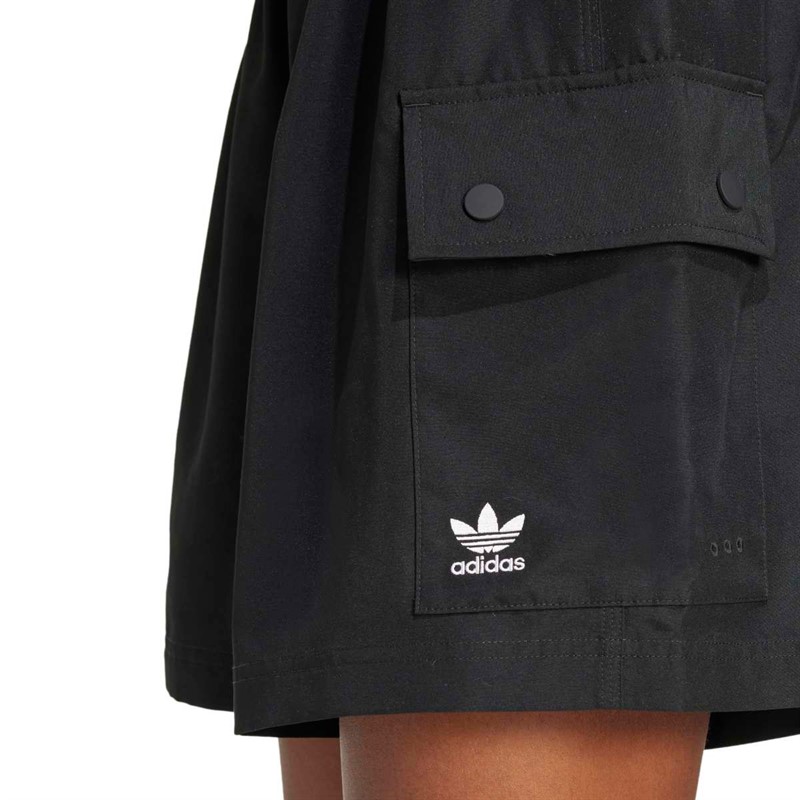adidas Originals Dame Essentials Vævet Højtaljede Cargo Shorts Sort