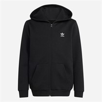 adidas Originals Junior Trefoil Løs Pasform Fuld Zip Hættetrøje Sort