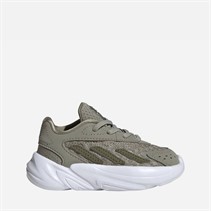 adidas Originals Baby Ozelia Elastisk Snørebånd Træningssko Silver Pebble/Focus Olive/Cloud White