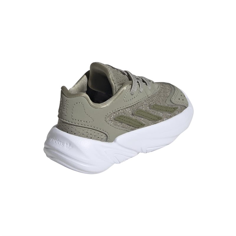 adidas Originals Baby Ozelia Elastisk Snørebånd Træningssko Silver Pebble/Focus Olive/Cloud White