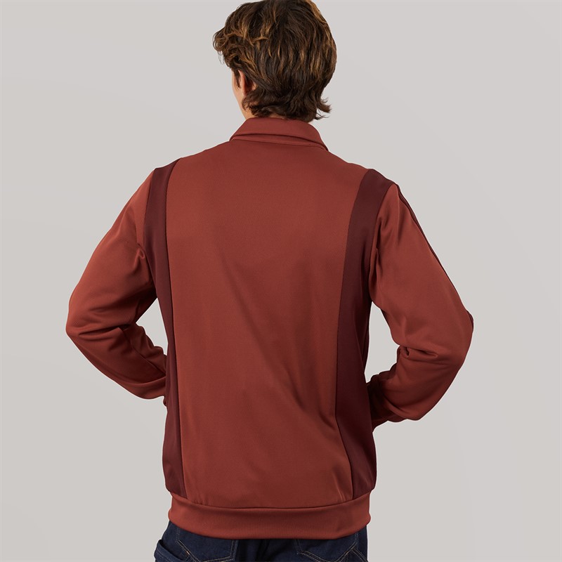 adidas Originals Mens Adicolor Panel Track Top Pure Ruby/Shadow Red