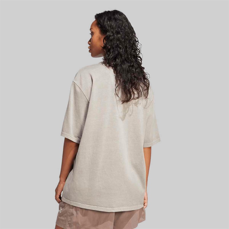adidas Originals Dame vasket oversized t-shirt Silver Pebble