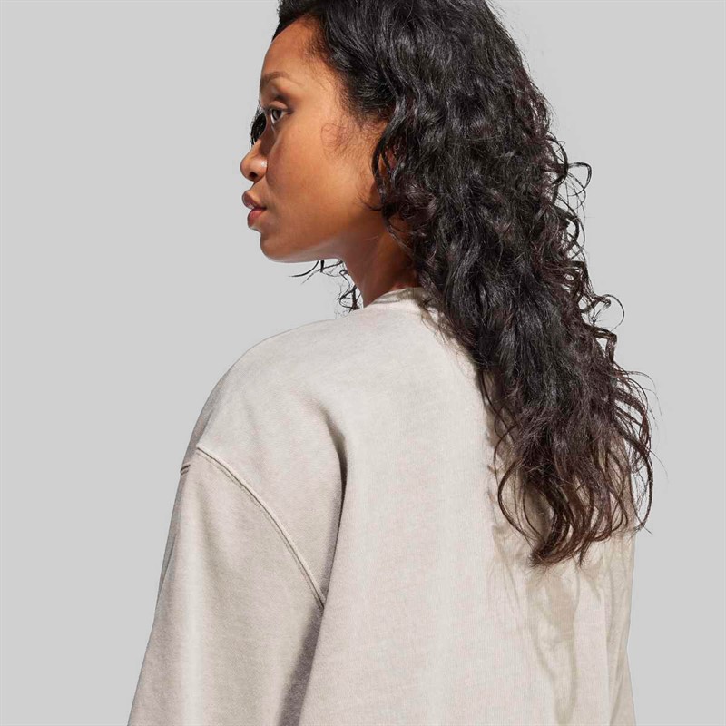adidas Originals Dame vasket oversized t-shirt Silver Pebble