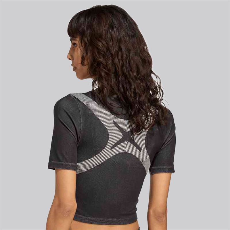 adidas Originals Dame Seamless Techfit Baby T-shirt Sort/Hvid