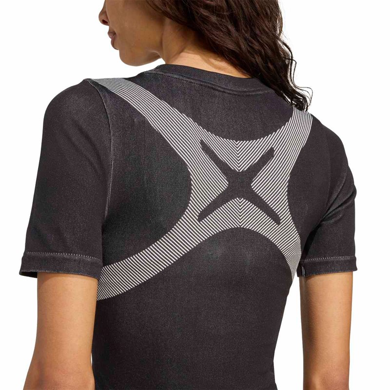 adidas Originals Dame Seamless Techfit Baby T-shirt Sort/Hvid