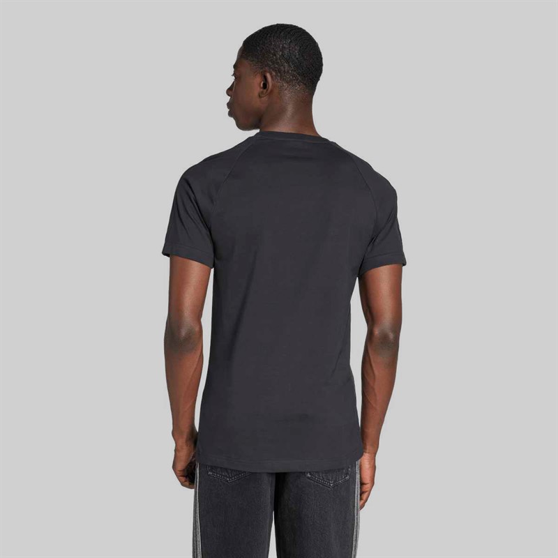 adidas Originals Herren Adicolor Trefoil T Shirt Schwarz/Schwarz