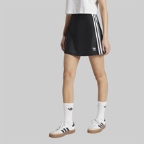adidas Originals Damen Adicolor 3 Streifen Minirock Schwarz/Weiß