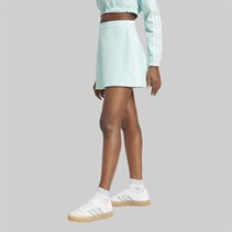 adidas Originals Damen Adicolor 3 Streifen Minirock Semi Flash Aqua