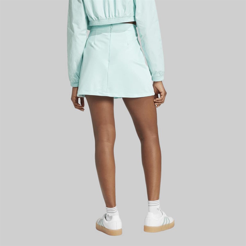 adidas Originals Damen Adicolor 3 Streifen Minirock Semi Flash Aqua