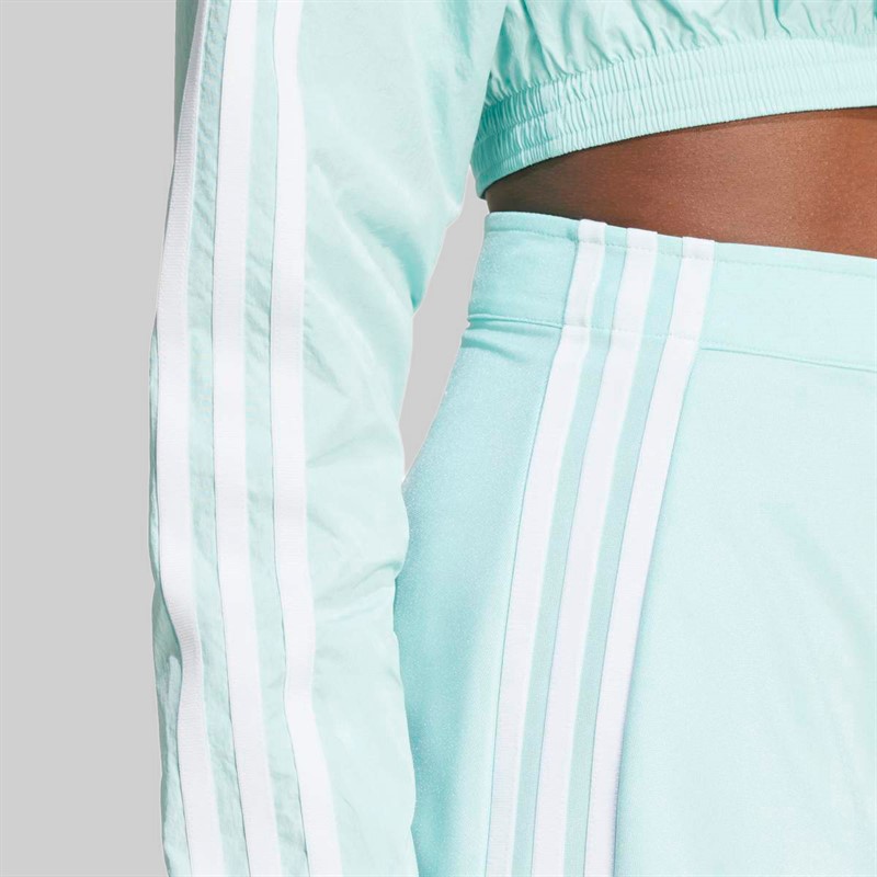 adidas Originals Damen Adicolor 3 Streifen Minirock Semi Flash Aqua