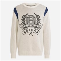 adidas Originals Herren College Grafik Strickpullover Wonder Alumina
