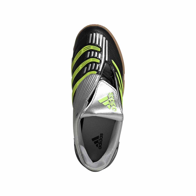 adidas Originals Junior Predator Sala Træningssko Core Black/Signal Green/Silver Metallic