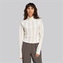 adidas Originals Damen Grafik Fußball 1/2 Reißverschluss Oberteil Off White