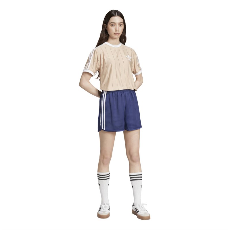 adidas Originals Dame Adicolor 3-Stripes Pinstripe T-shirt Magic Beige