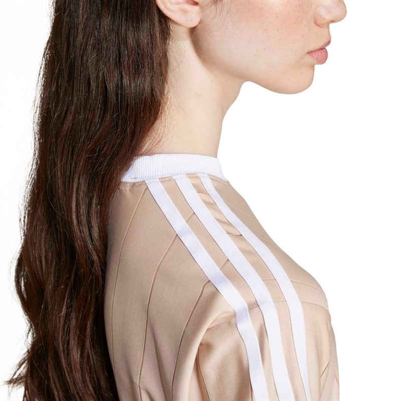 adidas Originals Dame Adicolor 3-Stripes Pinstripe T-shirt Magic Beige