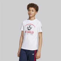 adidas Originals Junior Drenge grafisk t shirt Hvid