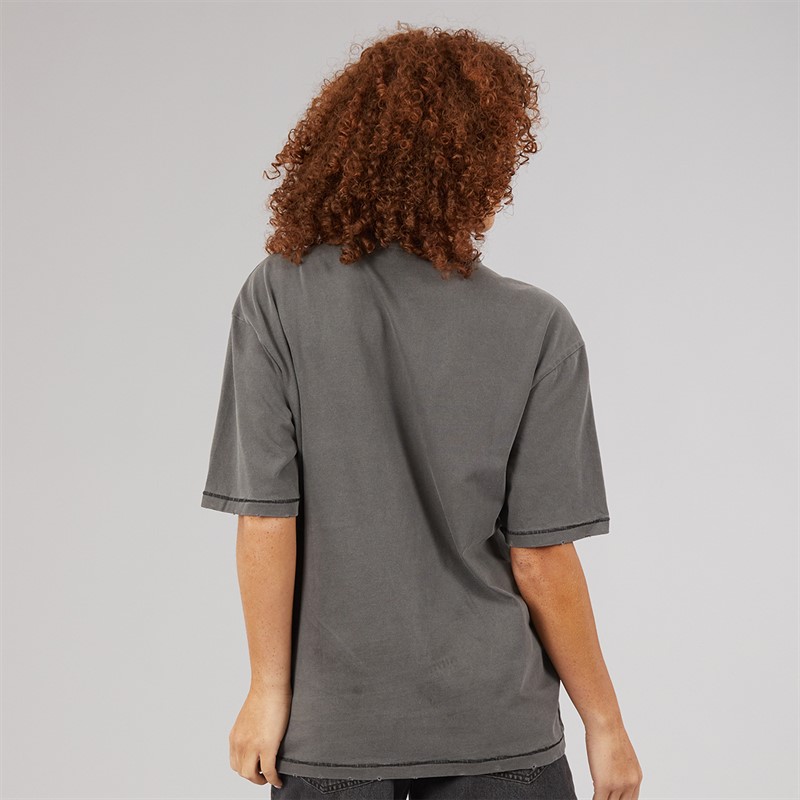 adidas Originals Damen Wasch Vintage Oversized T-Shirt Utility Black