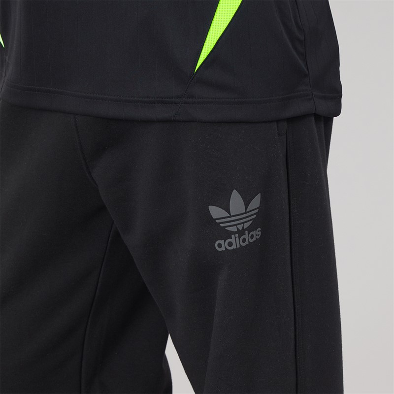 adidas Originals Mens Trefoil Logo Essentials Joggers Black/Grey Six