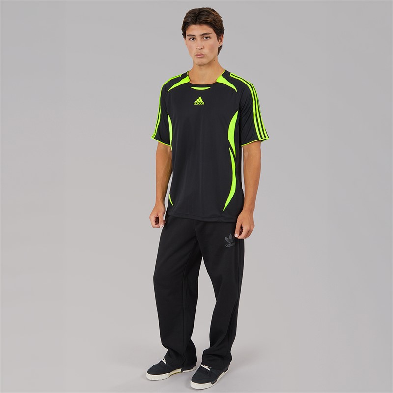 adidas Originals Mens Trefoil Logo Essentials Joggers Black/Grey Six