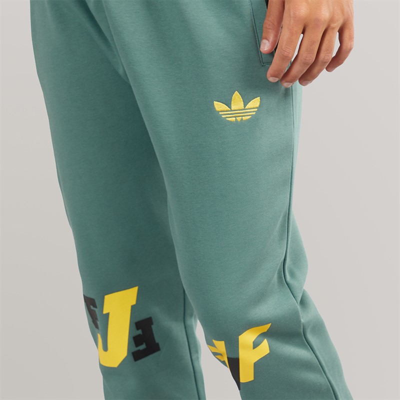 adidas Originals Mens JFF Jamaica VRCT Track Pants Tech Emerald