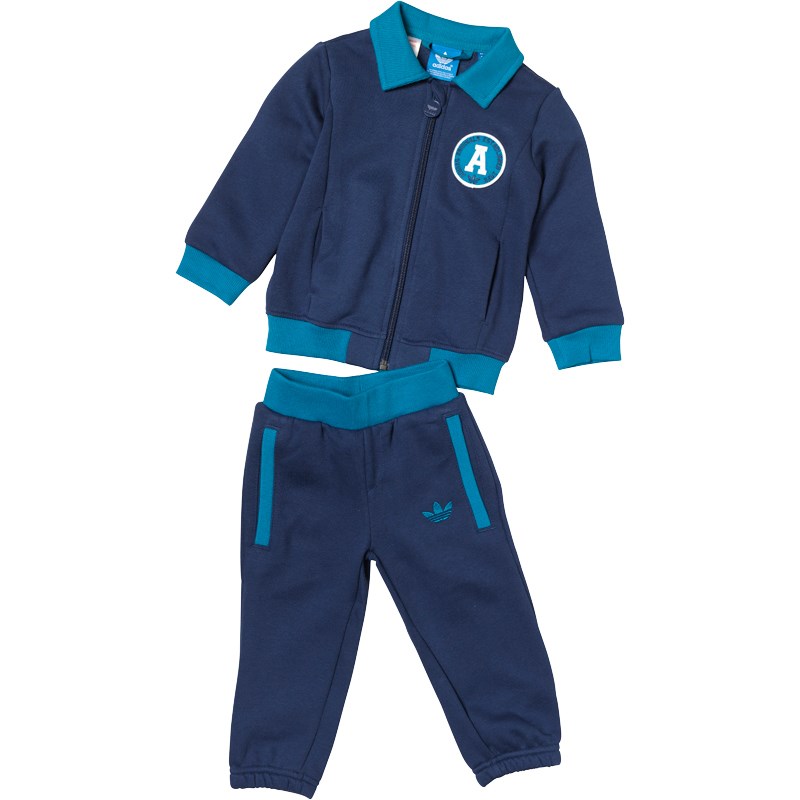 Buy adidas Originals Infant Boys Fleece Tracksuit Dark Blue