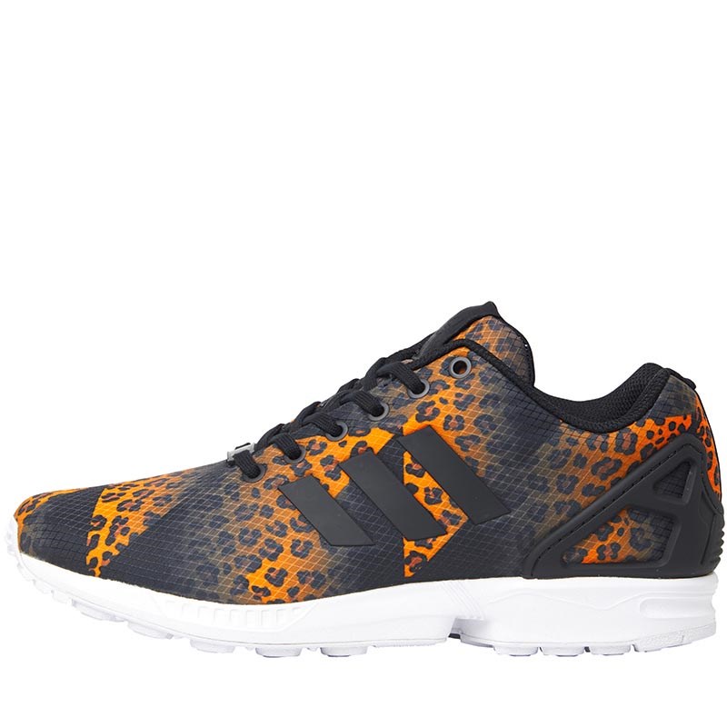 adidas black flux trainers