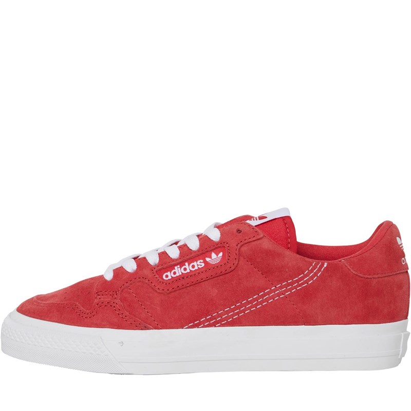 adidas originals continental vulc in red with leopard print