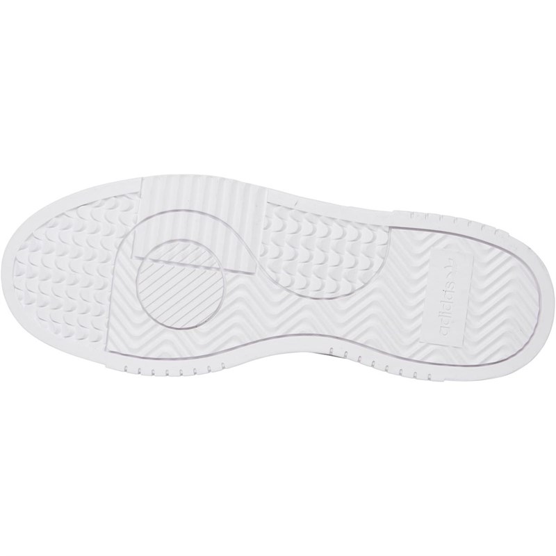 adidas Originals Mens adidas Original Supercourt Trainers Footwear White/Footwear White/Blue Bird