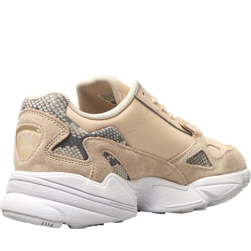 adidas originals falcon trainer in black and white