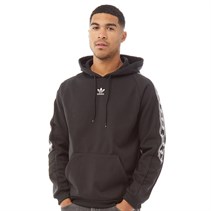 adidas tape hoodie black