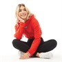 adidas Originals Dames Cropped Hoodie Rood