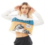 adidas Originals Chemise Grand-Père 3-Stripess Fiorucci Graphic Femme Blanc