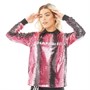 adidas Originals Womens Sequin Football Jersey Multi Coloured/Light Pink