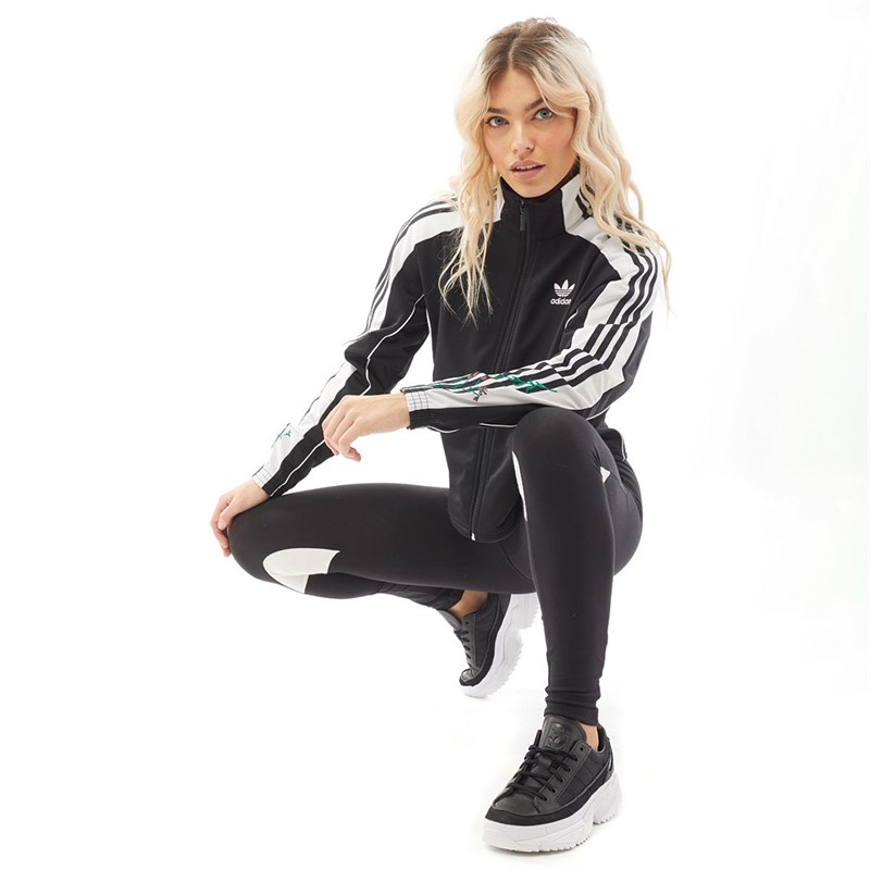 adidas track top floral