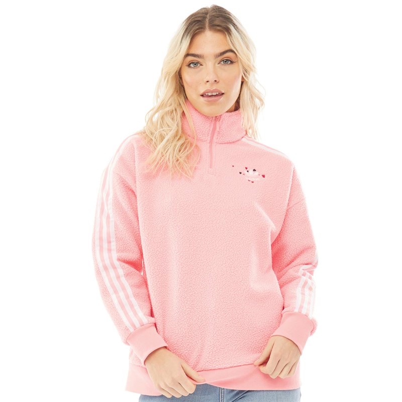 womens adidas sweatshirt pink