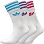 adidas Originals Unisex Three Pack Crew Socks Sokker Hvid
