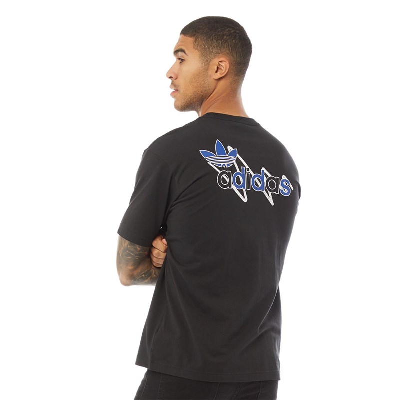 adidas Originals Heren Brush Stroke 2 T-Shirt Zwart
