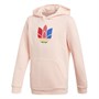 adidas Originals Junior Adicolour 3D Trefoil Hoodie Haze Coral/Multi Coloured
