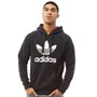 adidas Originals Haut à Capuche Trefoil Homme Noir