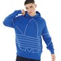 adidas Originals Sweat à Capuche Big Trefoil Outline Homme Bleu
