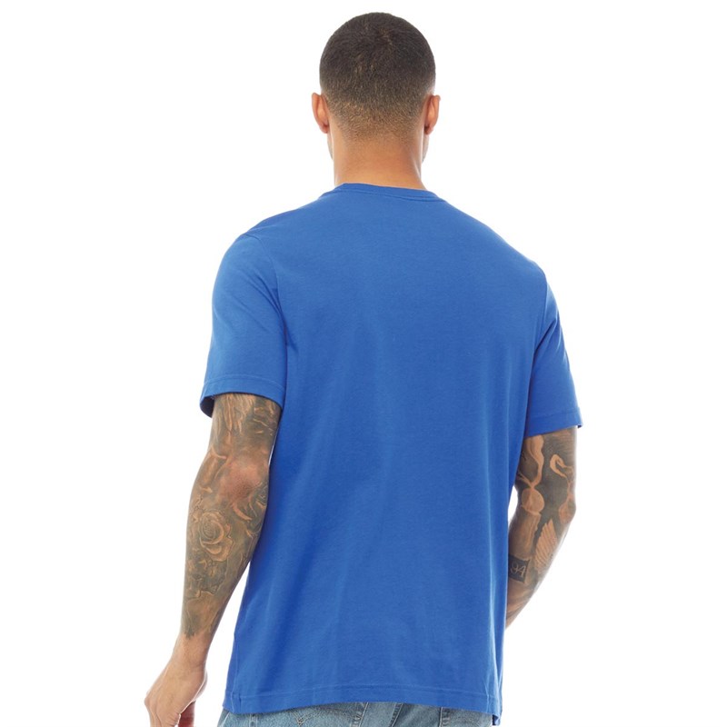 adidas Originals Mens Trefoil Essentials Tee Royal Blue