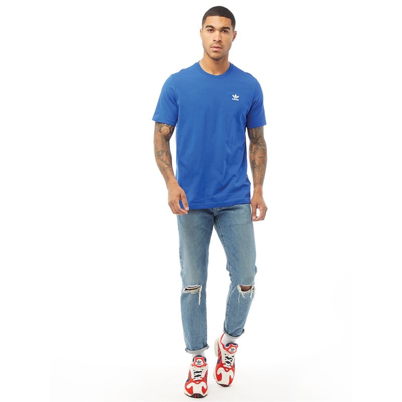 adidas Originals Mens Trefoil Essentials Tee Royal Blue