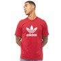 adidas Originals Herren Trefoil Tee T-Shirt Rot
