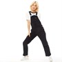 adidas Originals Damen 3-Stripes Cord Latzhose Schwarz