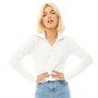 adidas Originals Dames Half Zip Sweater Wit