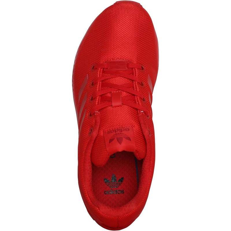 adidas Originals Junior ZX Flux Trainers Red/Red/Red