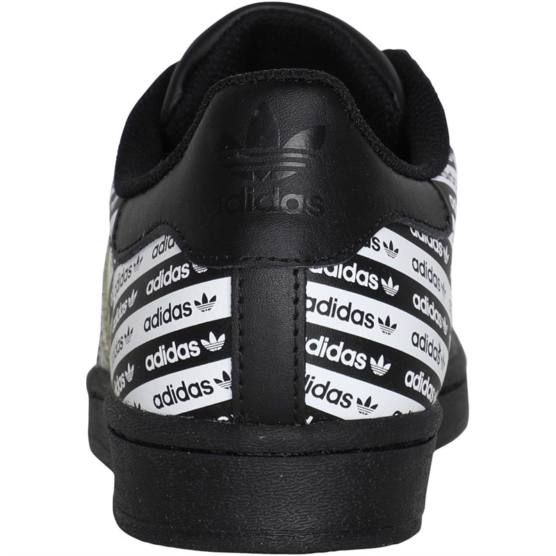 adidas Originals Junior Superstar Trainers Core Black/Footwear White/Footwear White
