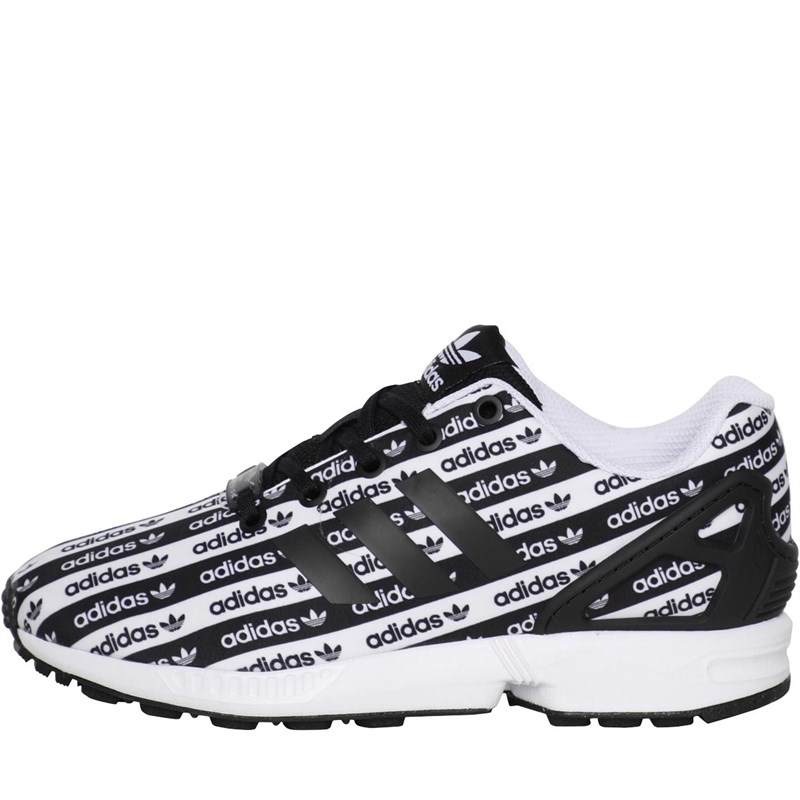 Buy adidas Originals Junior ZX Flux Trainers Core Black Core Black Footwear White