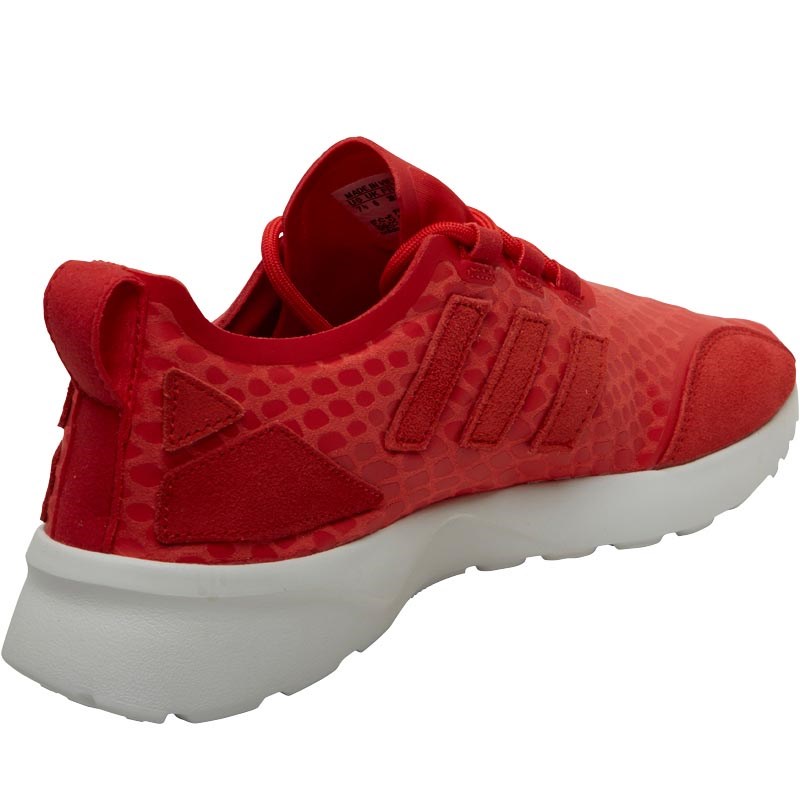 adidas Originals Womens ZX Flux ADV Verve Trainers Lush RedLush RedCore White adidas Originals Womens ZX Flux ADV Verve Trainers Lush RedLush RedCore White